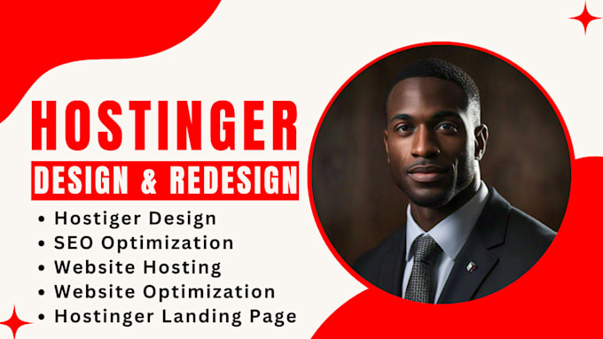 Gig Preview - Build hostinger website design, website hosting, hostinger website redesign