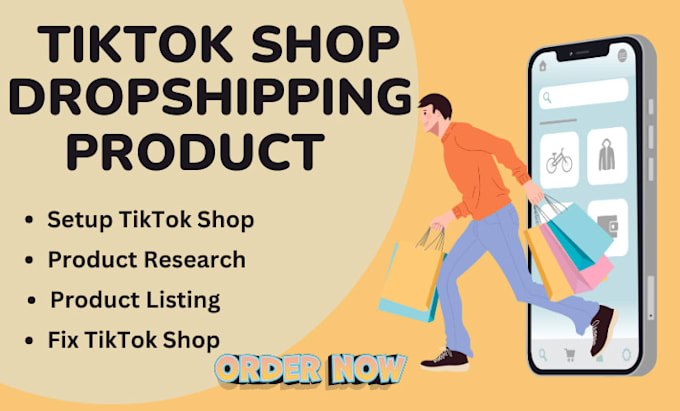 Bestseller - fix, setup, manage tiktok shop tiktok shop dropshipping, tiktok shop marketing