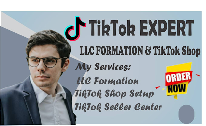 Gig Preview - Tiktok seller center setup tiktok shop approval llc formation tts llc ein