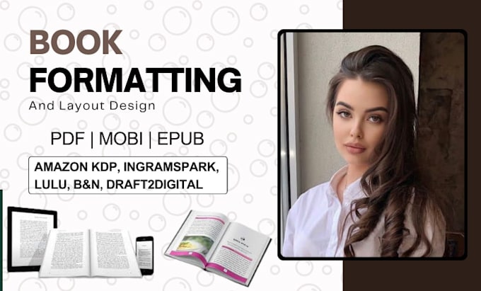 Gig Preview - Do manual ebook conversion, book formatting for ebook and print, KDP publishing