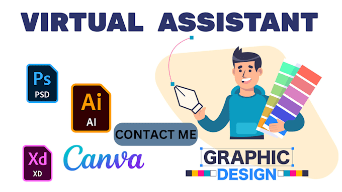 Gig Preview - Be your graphic design virtual assistant