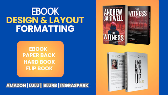 Gig Preview - Do book formatting and layout design for print and ebook