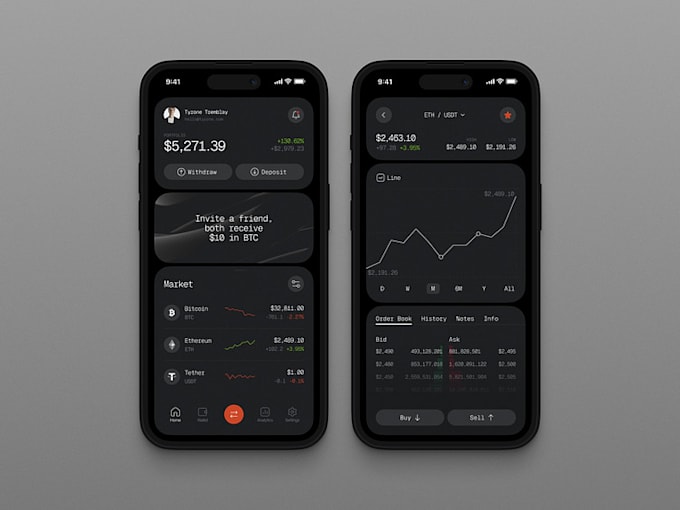 Gig Preview - Stock trading app, forex trading app, crypto trading app, trading app