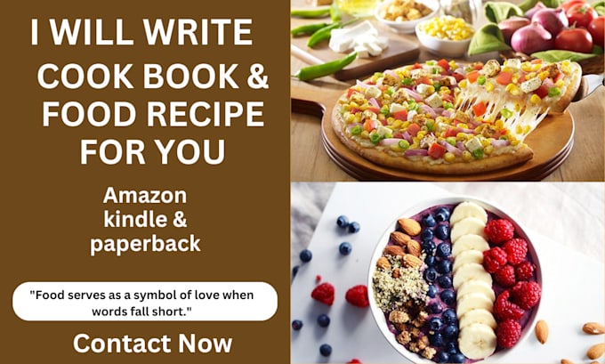 Gig Preview - Write amazing food recipes for recipe book and cookbook