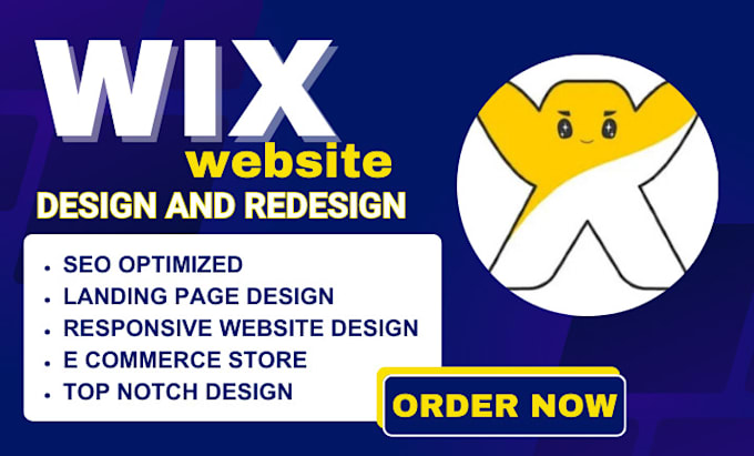 Gig Preview - Design wix website ecommerce website and redesign a business wix website