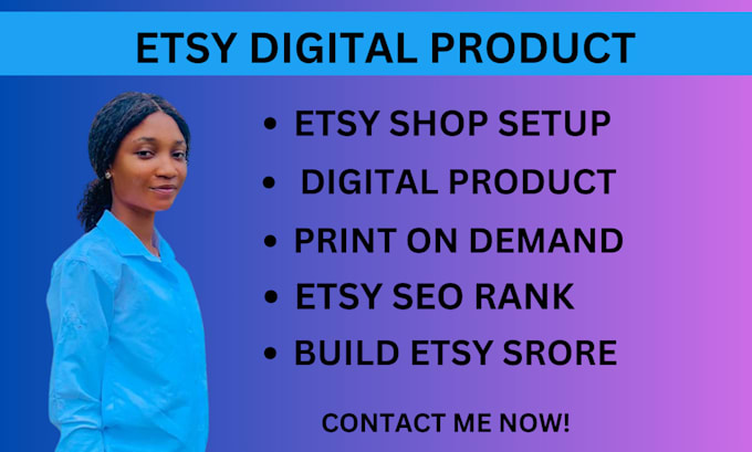 Bestseller - setup etsy digital product etsy shop print on demand etsy SEO rank