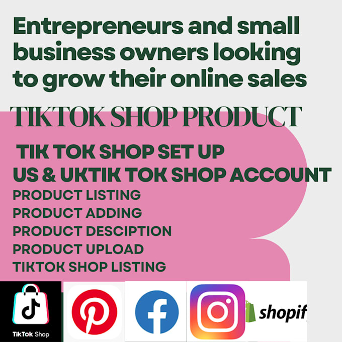 Gig Preview - Tiktokshop tiktok dropshipping tiktok ads tiktok marketing