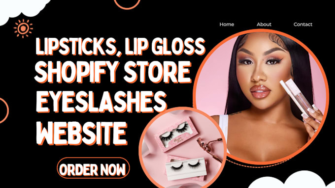 Bestseller - design profitable lipstick lip gloss shopify store  eyeslashes website