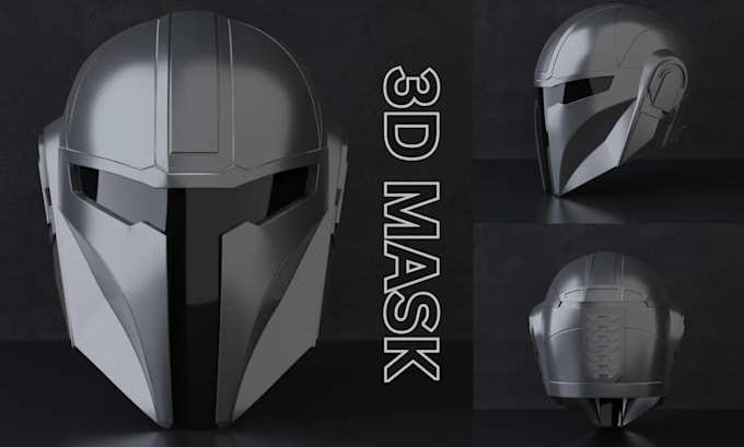 Gig Preview - Sculpt 3d mask helmet model 3d cosplay 3d armor  stl file for 3d printing