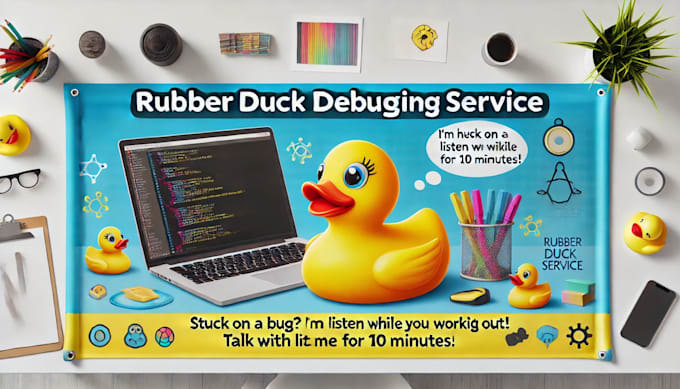 Gig Preview - Be your rubber duck debugging talk through your code with me