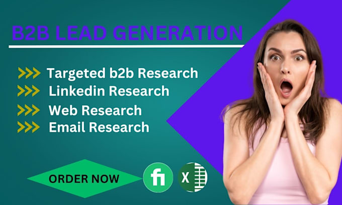 Gig Preview - Targeted b2b leads generation and contact list for business