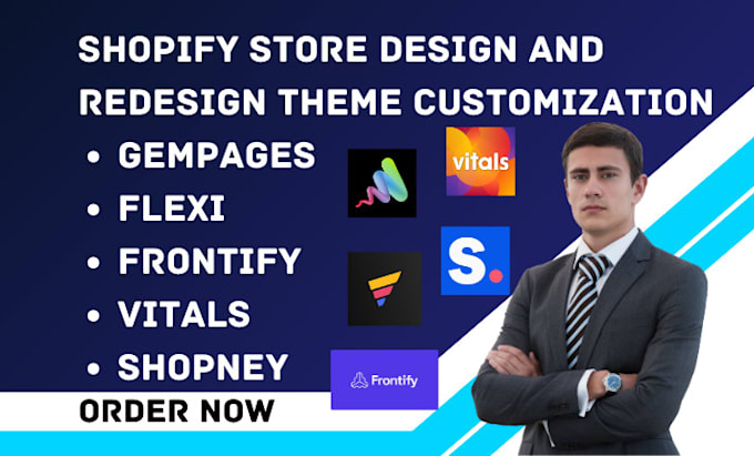 Bestseller - setup shopify store theme customization gempages flexi fontify vitals shopney