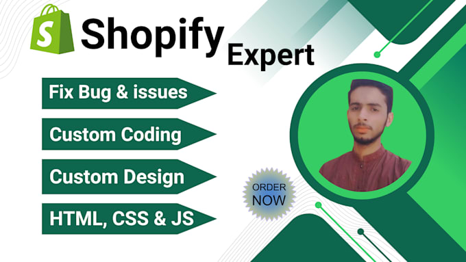 Gig Preview - Provide shopify custom coding solutions and fix any shopify bugs