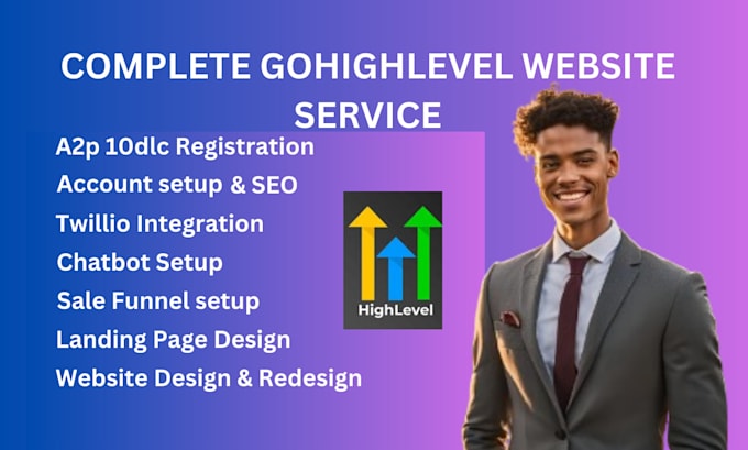 Gig Preview - A2p 10dlc registration twilio integration gohighlevel website automation setup