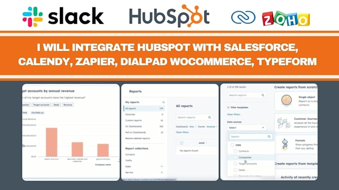 Gig Preview - Integrate hubspot with salesforce, calendy, zapier, dialpad wocommerce, typeform