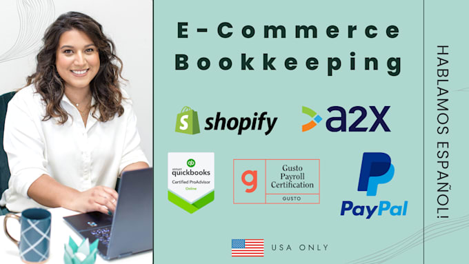 Gig Preview - Do your ecommerce bookkeeping