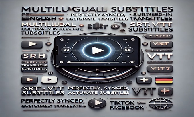 Gig Preview - Multilingual subtitling translation for your videos  perfectly synced