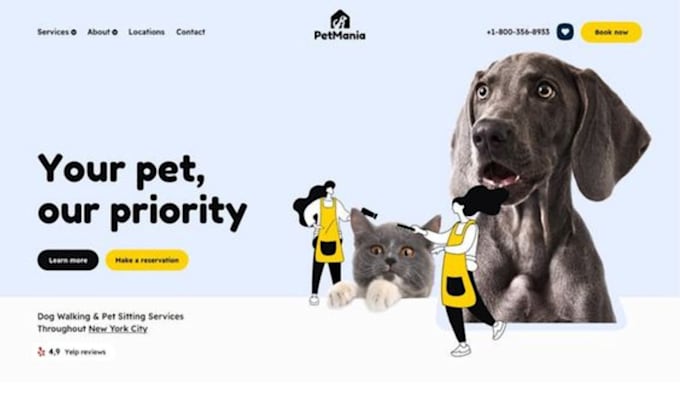 Gig Preview - Design luxury pet store pet shopify store pet website pet dropshipping website