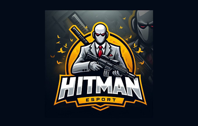 Gig Preview - Make a unique hitman esports mascot logo in just two days