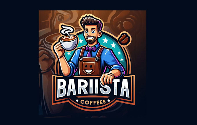 Gig Preview - Barista coffee esports mascot logo with unlimited revisions