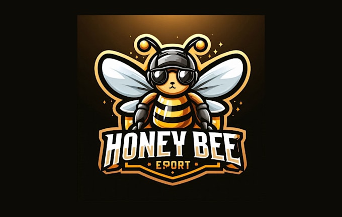 Gig Preview - Make an honey bee esport mascot logo without any concept