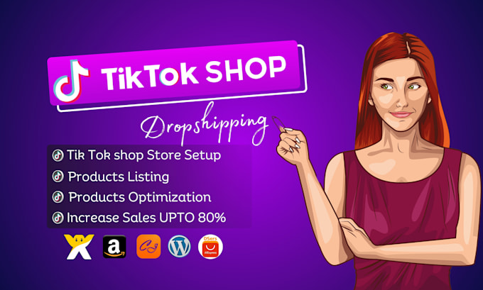 Gig Preview - Set up tiktok shop dropshipping with product hunting,listing, and automation