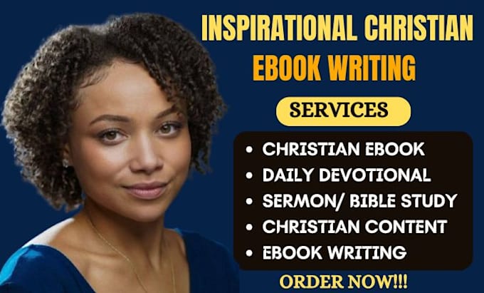 Bestseller - ghostwrite inspirational christian self help ebook writing daily devotional book