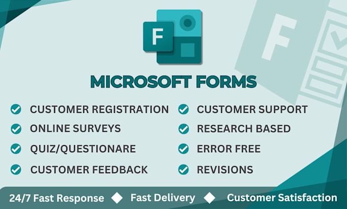 Gig Preview - Create professional online microsoft form, google and jotform