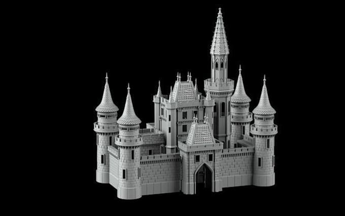 Bestseller - design 3d landscape terrain model, ttrpg miniature terrain building, castle, stl