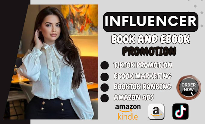 Gig Preview - Promote your amazon KDP book on my influencer booktok page, ebook marketing