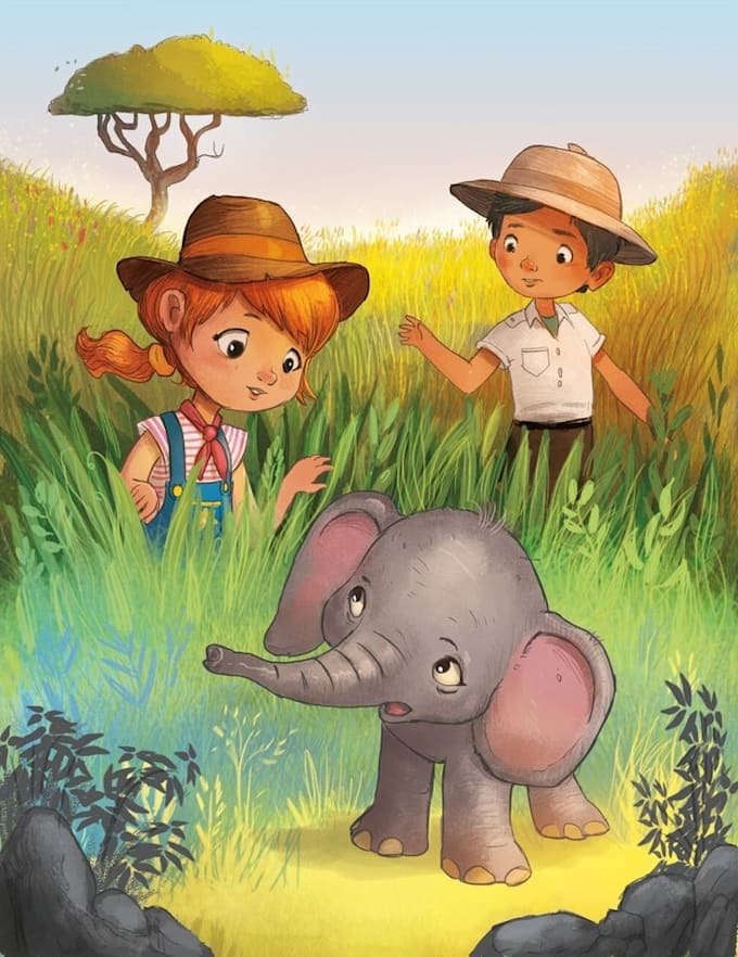 Bestseller - draw children story book illustration and cover page design