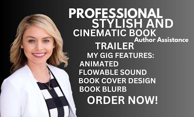 Gig Preview - Create a stylish book trailer for your novel, comic, design a cinematic trailer