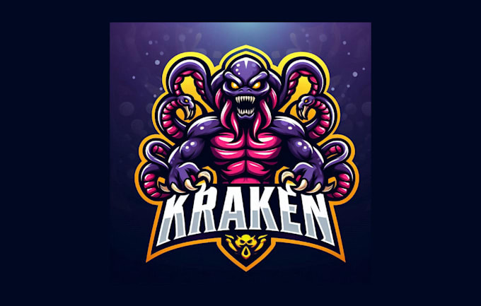 Gig Preview - Create a high quality kraken esport mascot logo just two day