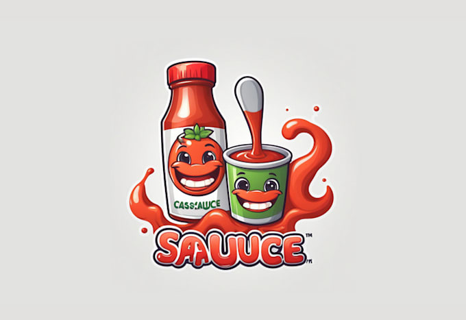 Gig Preview - Do bottle sauce logo and bold and spicy hot sauces and BBQ