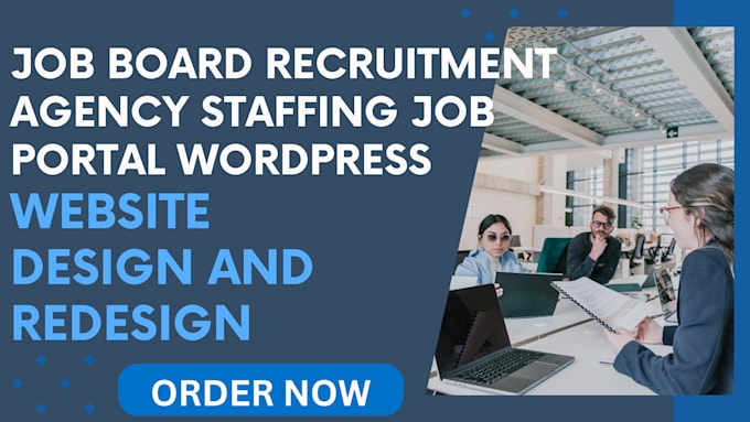 Gig Preview - Do wordpress job board recruitment agency staffing job portal website