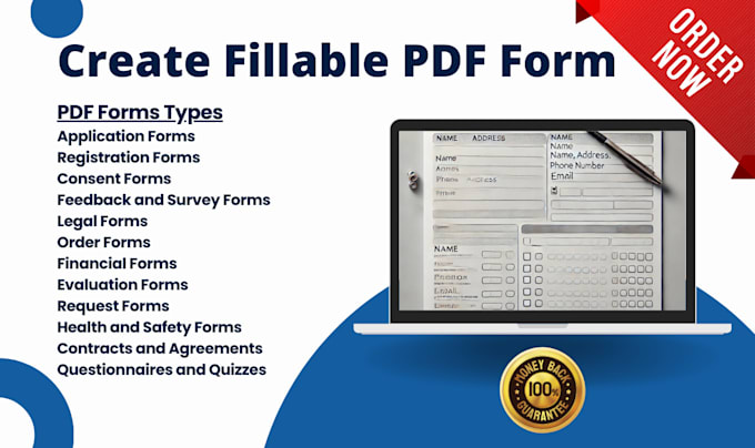 Gig Preview - Create custom fillable PDF forms