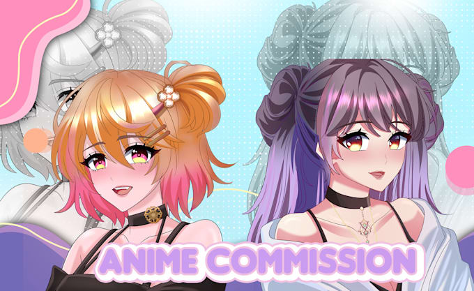 Gig Preview - Draw custom manga anime fan art, anime pfp, avatar, vtuber or original character