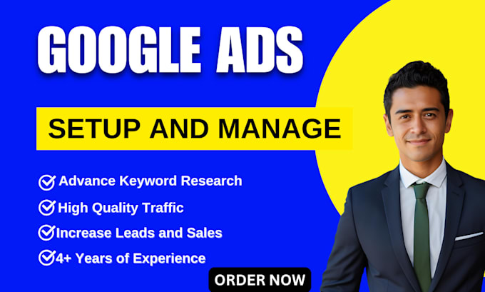 Gig Preview - Setup manage and optimize your google ads PPC campaign for maximum ROI