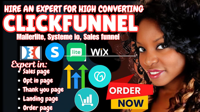 Gig Preview - High converting sales funnel on clickfunnels, systeme io landing page,ghl funnel