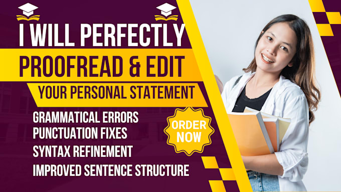 Bestseller - edit and proofread motivation letter personal statement and statement of purpose