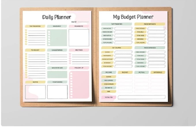 Gig Preview - Design custom digital planner journal calendar for ecommerce