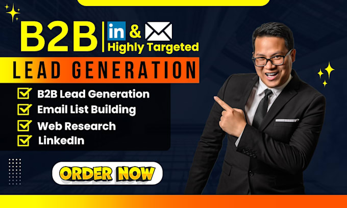 Gig Preview - Do b2b lead generation and email list building service