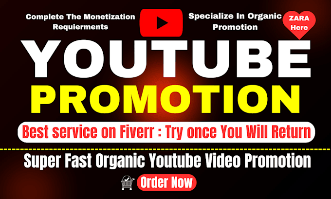 Gig Preview - Do channel promotion for complete youtube channel monetization