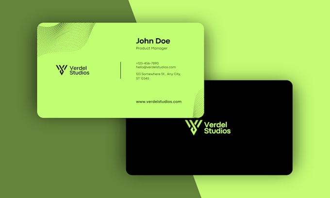 Gig Preview - Create custom, modern and professional business card designs