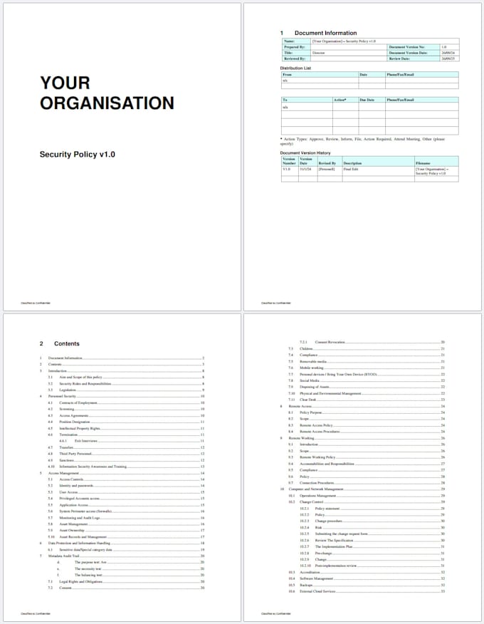 Gig Preview - Write iso27001 and cyber essentials security documentation for your organisation