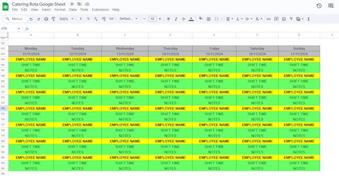 Bestseller - create spreadsheets for your catering business needs