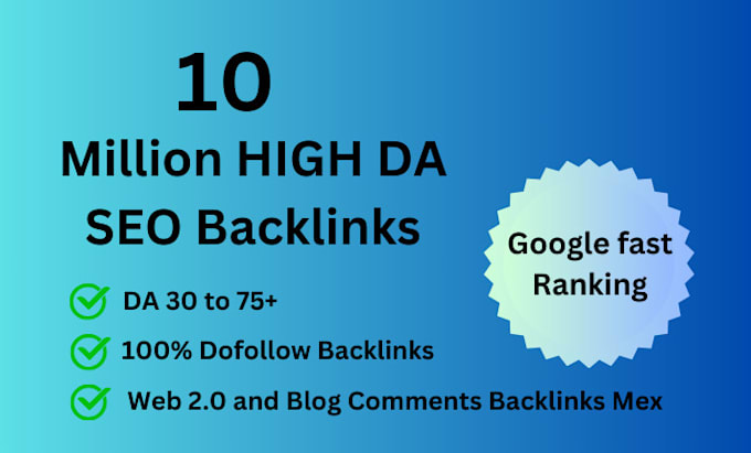 Gig Preview - Do high quality da 30 to 75 contextual SEO backlinks