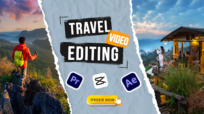 Bestseller - do cinematic travel drone video editing for youtube