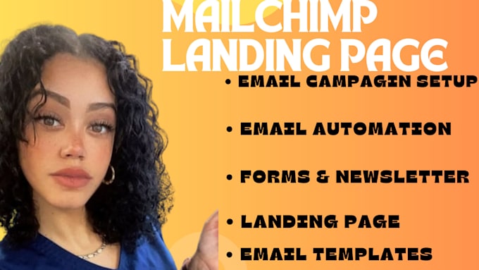 Gig Preview - Do mailchimp landing page  email marketing  automation email templates klaviyo