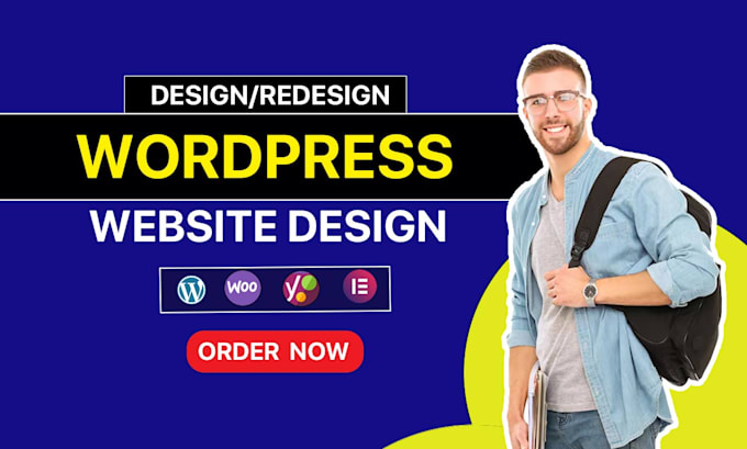 Gig Preview - Design a professional wordpress website or web design